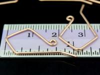 KZ-206 24K rose gold vermeil thai karen hill tribe handmade silver 4 earring wire hook