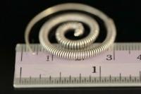 6KH-030 Thai karen hill tribes handmade silver pair spiral wire earring
