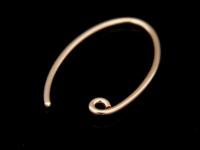 KZ-202 24K rose gold vemeil thai karen hill tribes handmade 5 earring wire hook