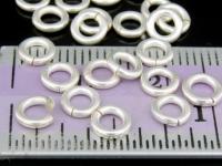 KA-074 Thai karen hill tribe handmade silver 30 small round opened jump ring