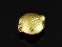 KG-065 24K gold vermeil 2 thai karen hill tribes handmade silver scratch puffy bead