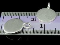 3KH-021 Thai karen hill tribe handmade silver 3 plain disc charm