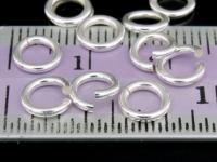 KA-082 Thai karen hill tribe handmade silver 25 plain opened jump ring