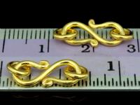 KG-405 24K gold vermeil 6 thai karen hill tribes handmade silver small round wire S. clasp 