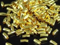 KG-228 24K gold vermeil 25 thai karen hill tribes handmade silver long fecet bead