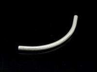 KC-006 Thai karen hill tribe handmade silver 25 plain curve tube bead