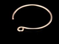 KZ-045 24K rose gold vermeil thai karen hill tribe handmade silver 6 earring wire hook