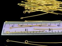 KG-157 24K gold vermeil 30 thai karen hill tribes handmade silver eyepin