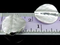 KV-023 Thai karen hill tribe handmade silver 2 Hammered round disc bead