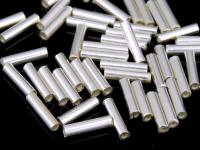 KL-001 Thai karen hill tribes handmade silver 100 plain straight tube bead 