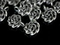 KA-115 thai karen hill tribe silver 4 swirl flower charm