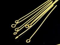 KG-157 24K gold vermeil 30 thai karen hill tribes handmade silver eyepin