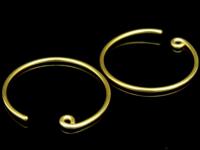 KG-498 24K gold vermeil Karen hill tribe handmade silver 4 earring wire hook