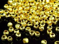 KG-313 24K gold vermeil Karen hill tribe handmade silver 50 mini facet bead 