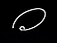 KA-034 Thai karen hill tribe handmade silver white 6 earring post hook