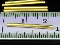 KG-292 24K gold vermeil 25 thai karen hill tribes handmade silver straight tube bead