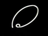 KA-037 Thai karen hill tribe handmade silver white 6 earring post hook