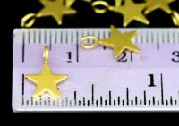 KG-541 Thai karen hil tribes silver 10 gold vermeil mini die cut star shape charm