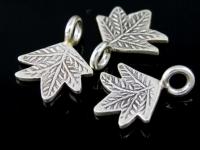 5KH-016 Thai karen hill handmade silver 4 small leaf charm