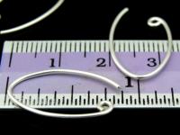 KA-034 Thai karen hill tribe handmade silver white 6 earring post hook