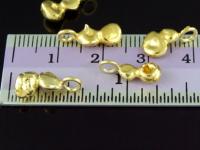 KG-070 24K gold vermeil 2 thai karen hill tribes handmade silver twin ball charm