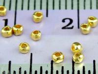 KG-313 24K gold vermeil Karen hill tribe handmade silver 50 mini facet bead 