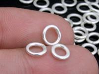 KA-055 Thai karen hill tribe handmade silver 30 Plain closed jump ring