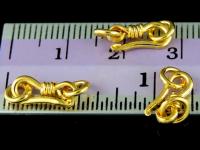 KG-128 24K gold vermeil 5 thai karen hill tribes handmade silver karen style clasp