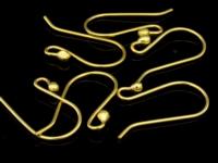 KG-396 24K gold vermeil Karen hill tribe handmade silver 8 Dot end earring hook