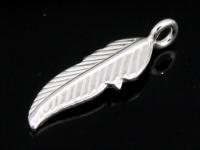 5KH-011 Thai karen hill tribe handmade silver 5 feather die cut charm