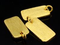 KG-476 24K gold vermeil Karen hill tribe handmade silver 1 satin puffy round charm