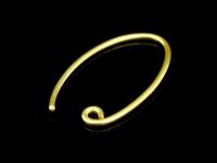 KG-501 24K gold vermeil Karen hill tribe handmade silver 6 earring wire hook