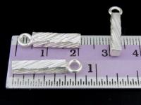 2KH-037 Thai karen hill tribe handmade silver 3 scratch stick charm