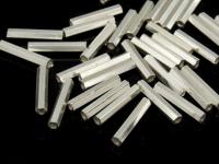 KC-034 Thai karen hill tribe handmade silver 35 mini hexagon shape tube bead