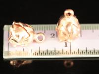 KZ-082 thai karen hill handmade tribe silver 2 rose gold vermeil rose charm