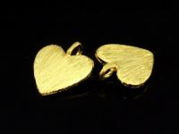 KG-462 24K gold vermeil Karen hill tribe handmade silver 4 satin puffy round charm