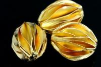 KG-520 24K gold vermeil Karen hill tribe handmade silver 1 michelia flower 