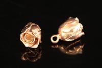 KZ-082 thai karen hill handmade tribe silver 2 rose gold vermeil rose charm