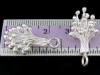 4KH-015 Thai karen hill tribe handmade silver 2 bunch wild grape charm