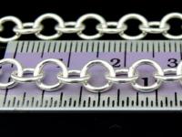 KL-039 Thai karen hill tribe handmade silver 24 Inches plain round link chain 20 gauge