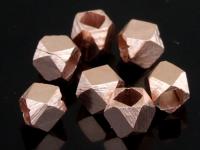 KZ-208 24K rose gold vermeil thai karen hill tribe silver 15 small facet bead