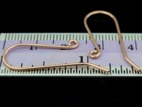 KZ-205 24K rose gold vermeil thai karen hill tribe handmade silver 4 earring wire hook