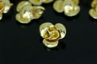 KG-364 Thai karen hill tribe silver 4 gold vermeil flower wild charm