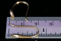 KG-576 thai karen hill tribe handmade silver 4 gold vermeil tear drop earring hook