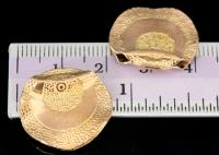 KZ-229 Thai karen hill tribe handmade silver 2 rose gold vermeil tribesman style bead