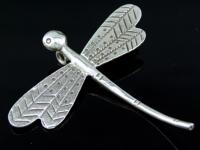 5KH-007 Thai karen hill tribe handmade silver 1 huge dragonfly charm