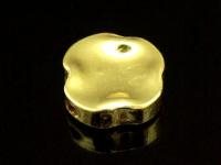 KG-170 24K gold vermeil 2 thai karen hill tribes handmade silver round shape nugget bead 