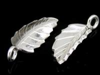 5KH-013 Thai karen hill tribe handmade silver 5 small leaf die cut charm