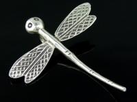 5KH-006 Thai karen hill tribe handmade silver 1 medium dragonfly charm