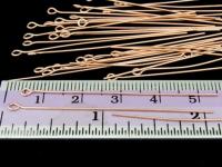 KZ-089 24K rose gold vermeil thai karen hill tribe handmade silver 20 eyepin